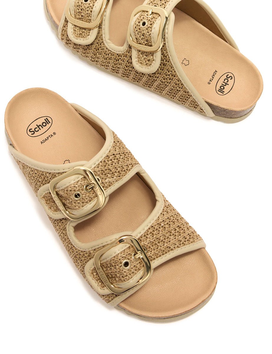 ciabatta noelle rafia beige - scholl - ciabatta