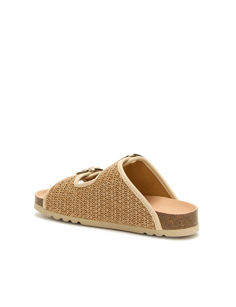 ciabatta noelle rafia beige - scholl - ciabatta