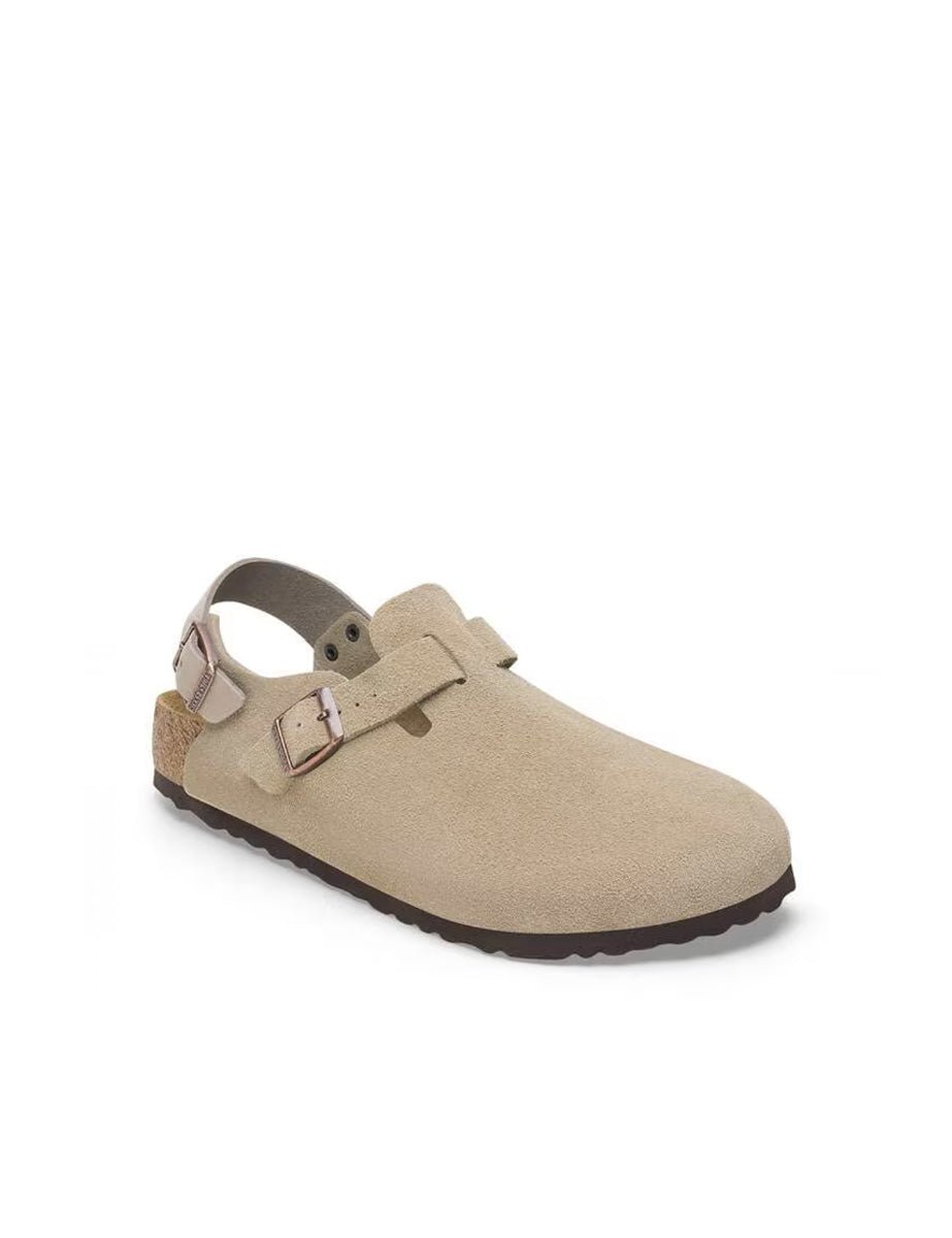 ciabatta tokio suede lea taupe - birkenstock - ciabatta