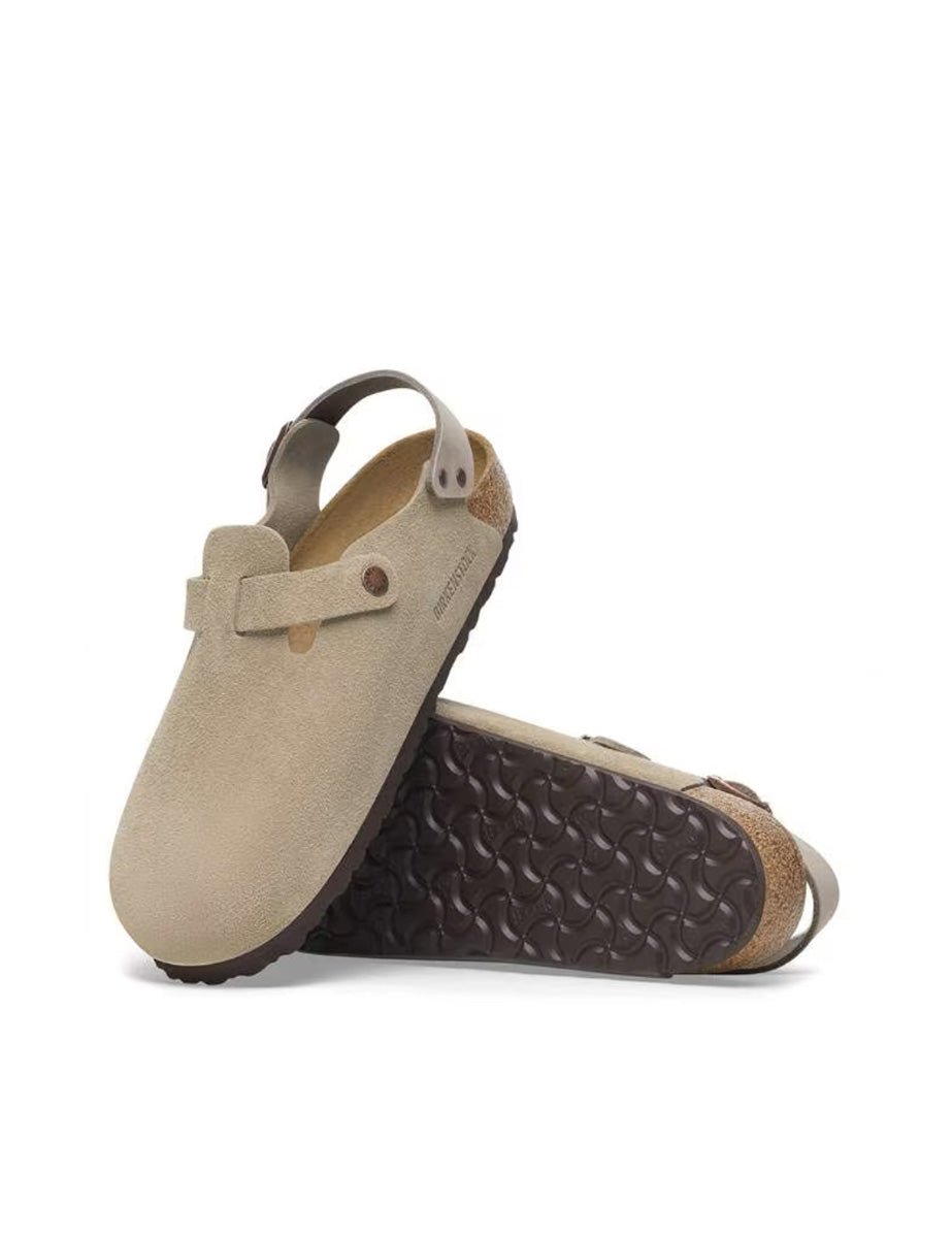 ciabatta tokio suede lea taupe - birkenstock - ciabatta