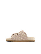 ciabatta woven intreccio gold - coral blue - ciabatta