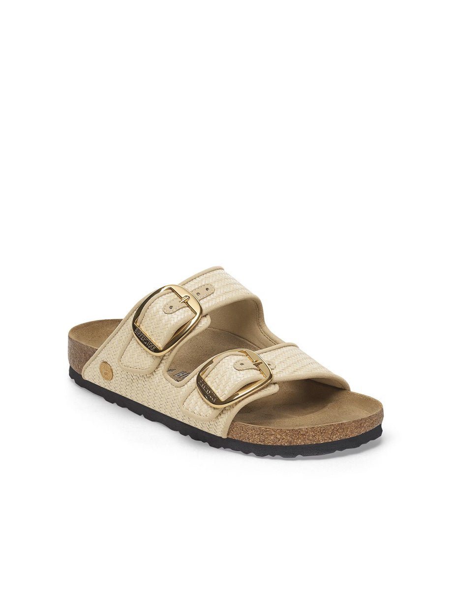 ciabatte arizona big bickle raffia natural - birkenstock - ciabatta