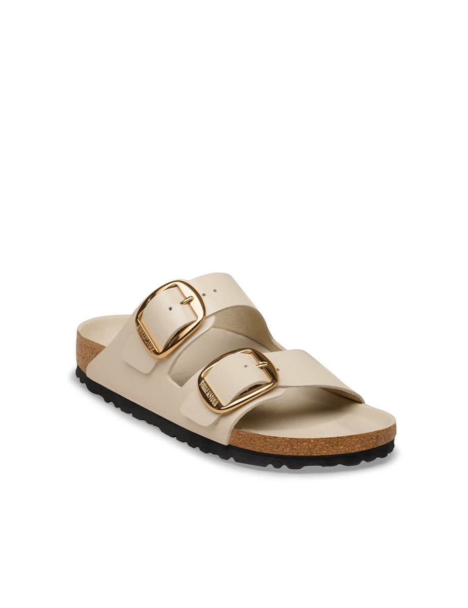 ciabatte arizona big buckle hex shine oyster - birkenstock - ciabatta