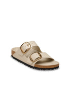 ciabatte arizona big buckle hex shine oyster - birkenstock - ciabatta