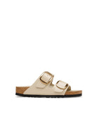 ciabatte arizona big buckle hex shine oyster - birkenstock - ciabatta