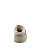 clog bounce metal logo stone metallic - mou - sabot