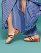 clogs leather white - jejia - zoccolo