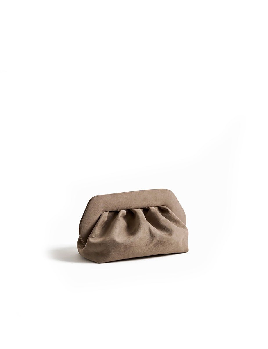 clutch bios suede mud - the moire - clutch