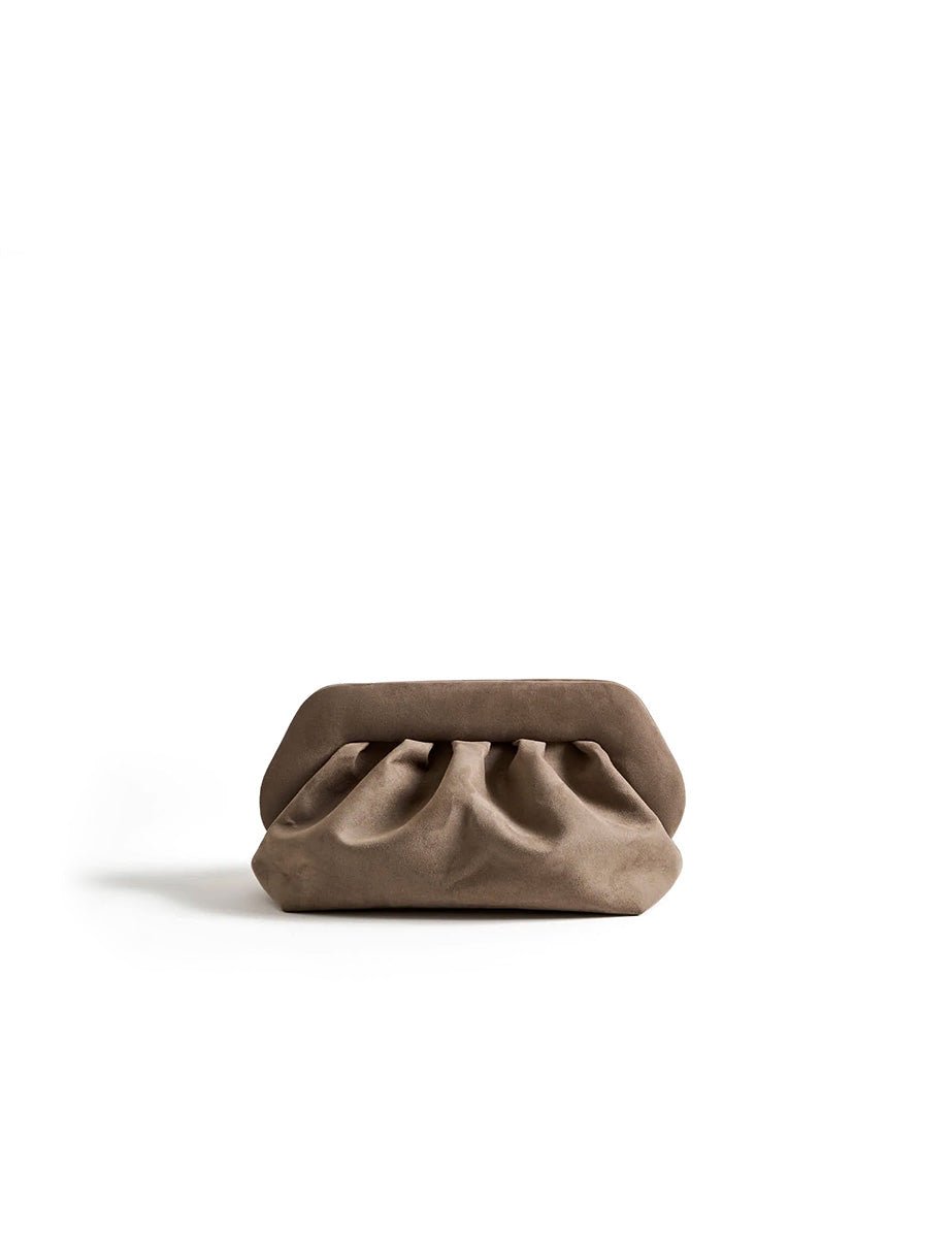clutch bios suede mud - the moire - clutch