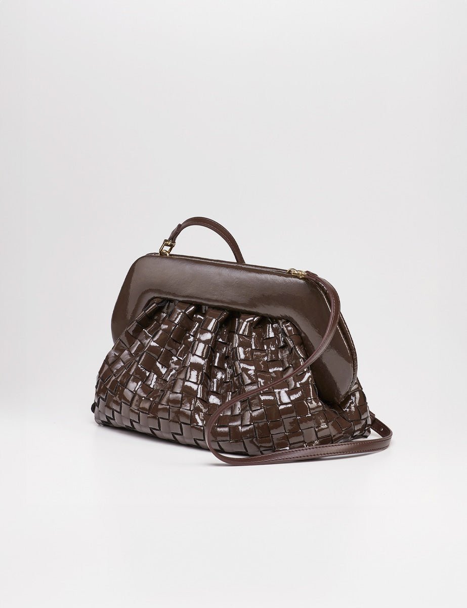clutch bios weaved naplak fondant - Frida SRL