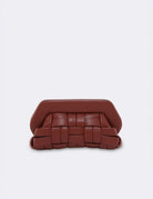 clutch bios weaved vegan pomegranate - the moire - clutch