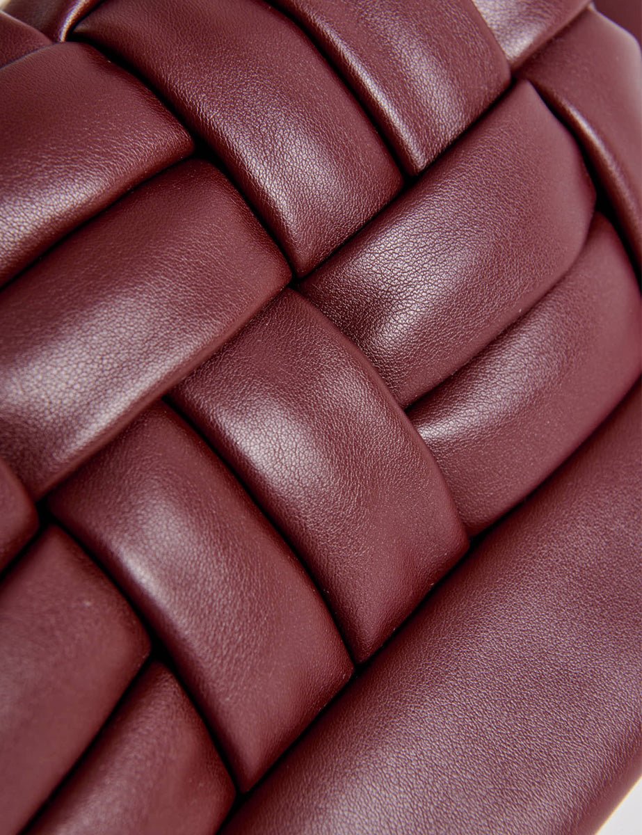 clutch bios weaved vegan prune - the moire - clutch