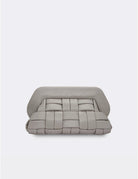 clutch bios weaved vegan storm grey - Frida SRL
