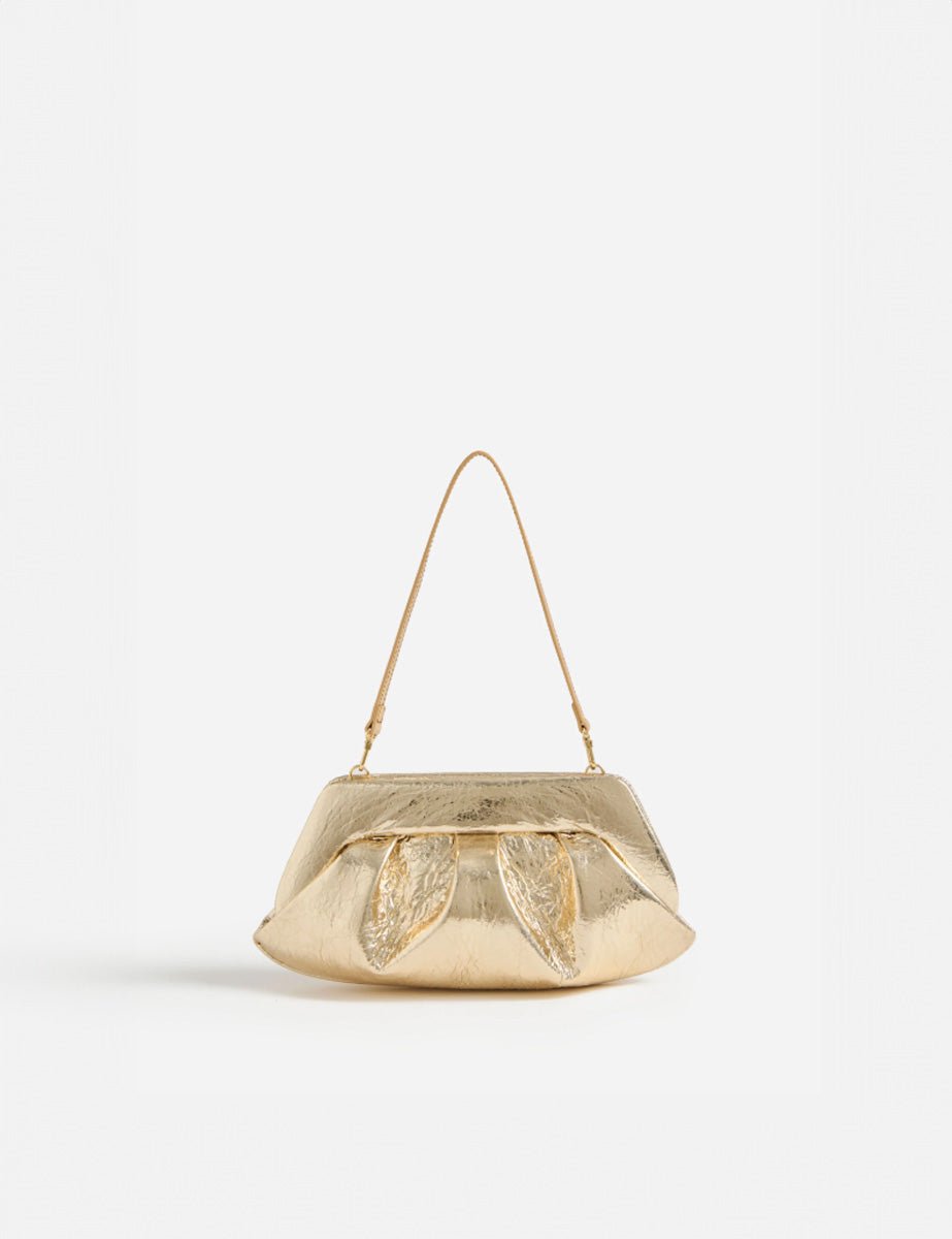 clutch emera pineapple gold - Frida SRL