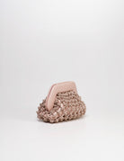 clutch tia knots strass dahlia rose - Frida SRL