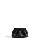 clutch tia micro weaved black - the moire - clutch