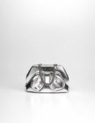 clutch tia palma silver - Frida SRL