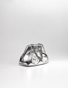 clutch tia palma silver - Frida SRL
