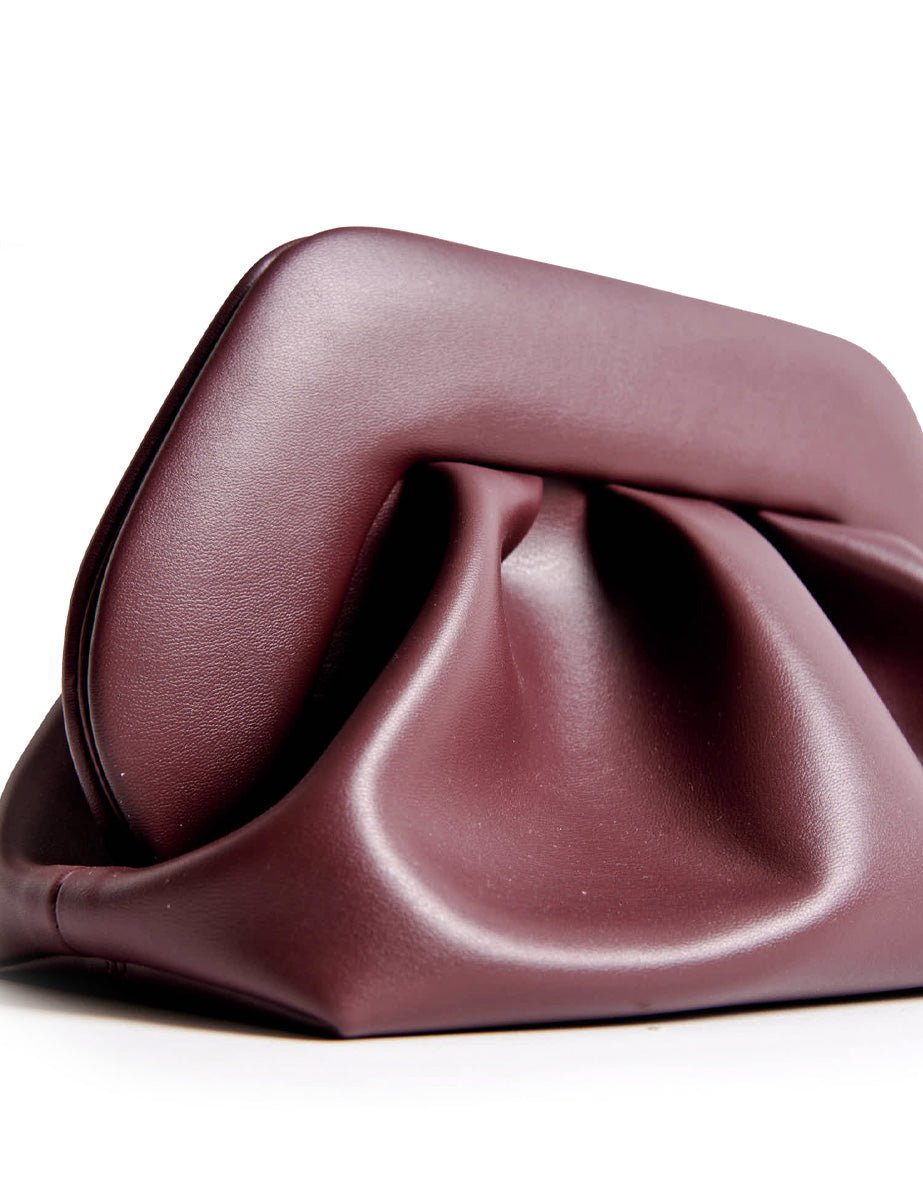 clutch tia vegan prune - the moire - clutch