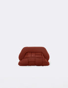 clutch tia weaved vegan pomegranate - the moire - clutch