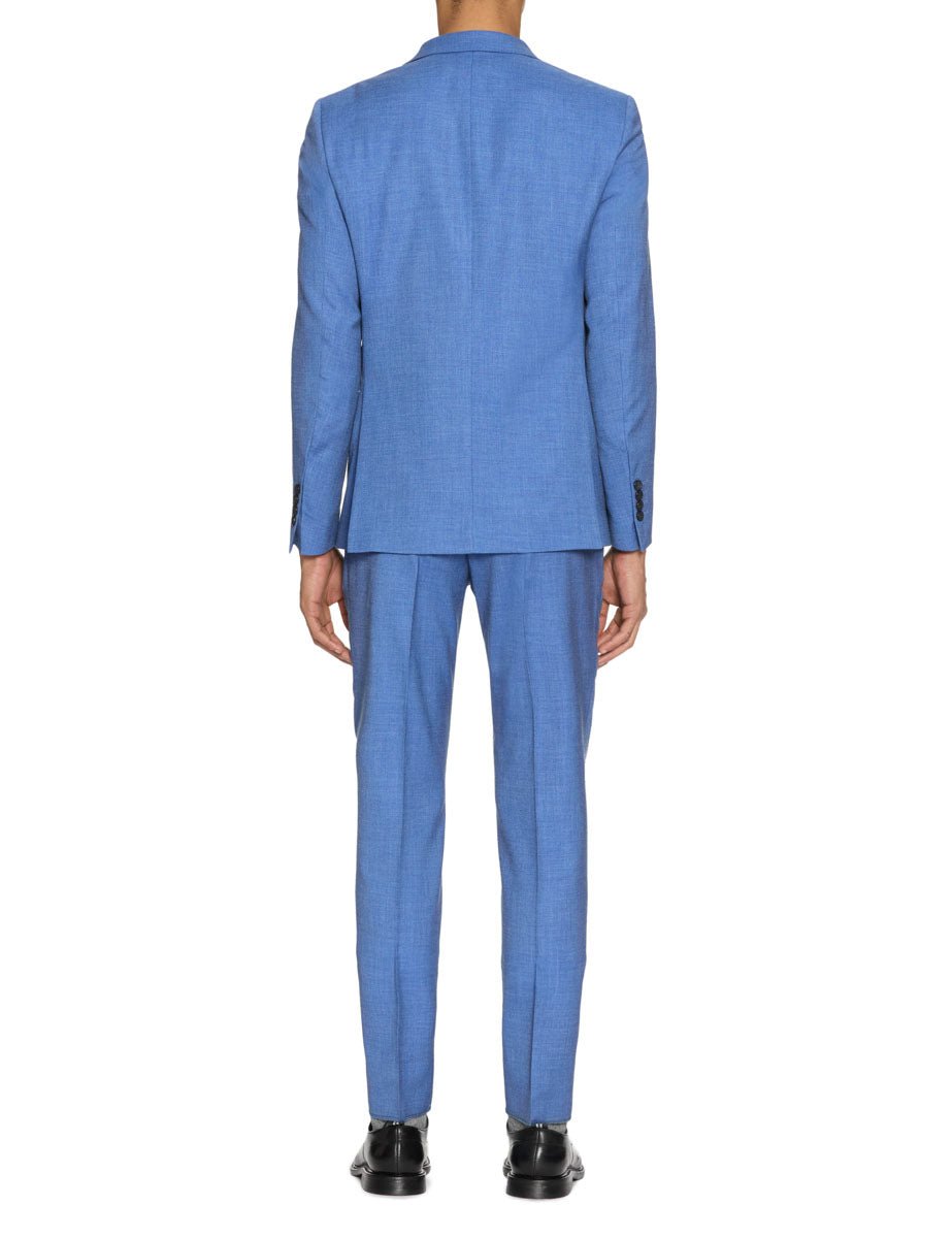 completo fiammato azzurro scuro - blufrida - completo monopetto