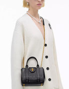 crossbody tote bag lea catena nero - marc jacobs - shopper