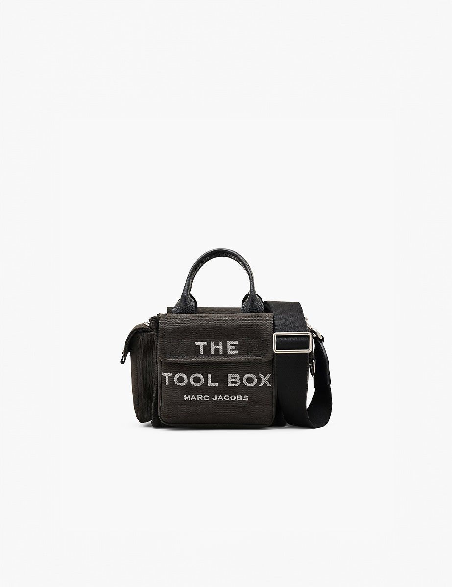 crossbody tote bag tool box canvas nero - marc jacobs - shopper