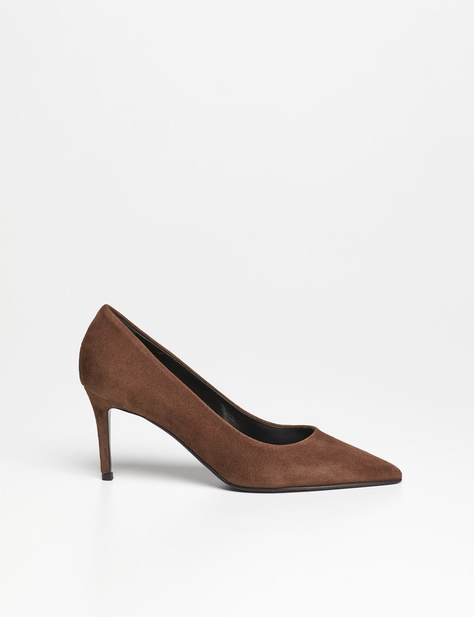 decollete camoscio marrone - Frida SRL