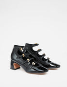 decollete cinturini vernice nero - Frida SRL