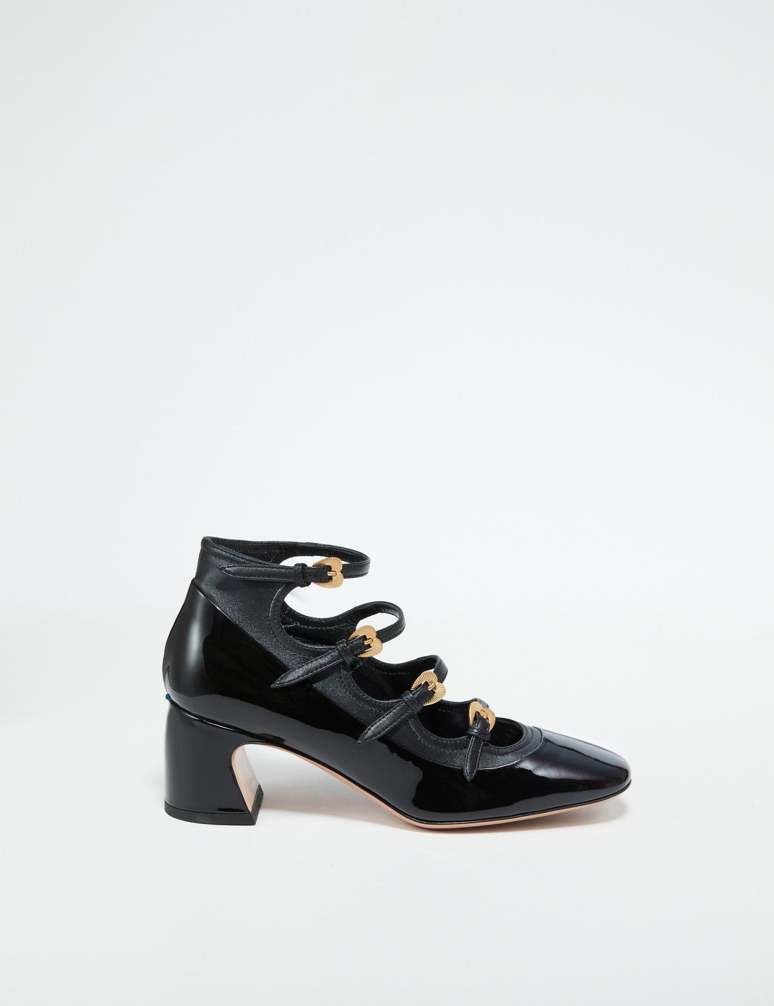 decollete cinturini vernice nero - Frida SRL