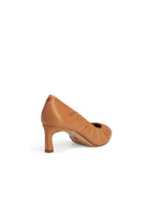 decollete nappa drappeggio caramel - Frida SRL