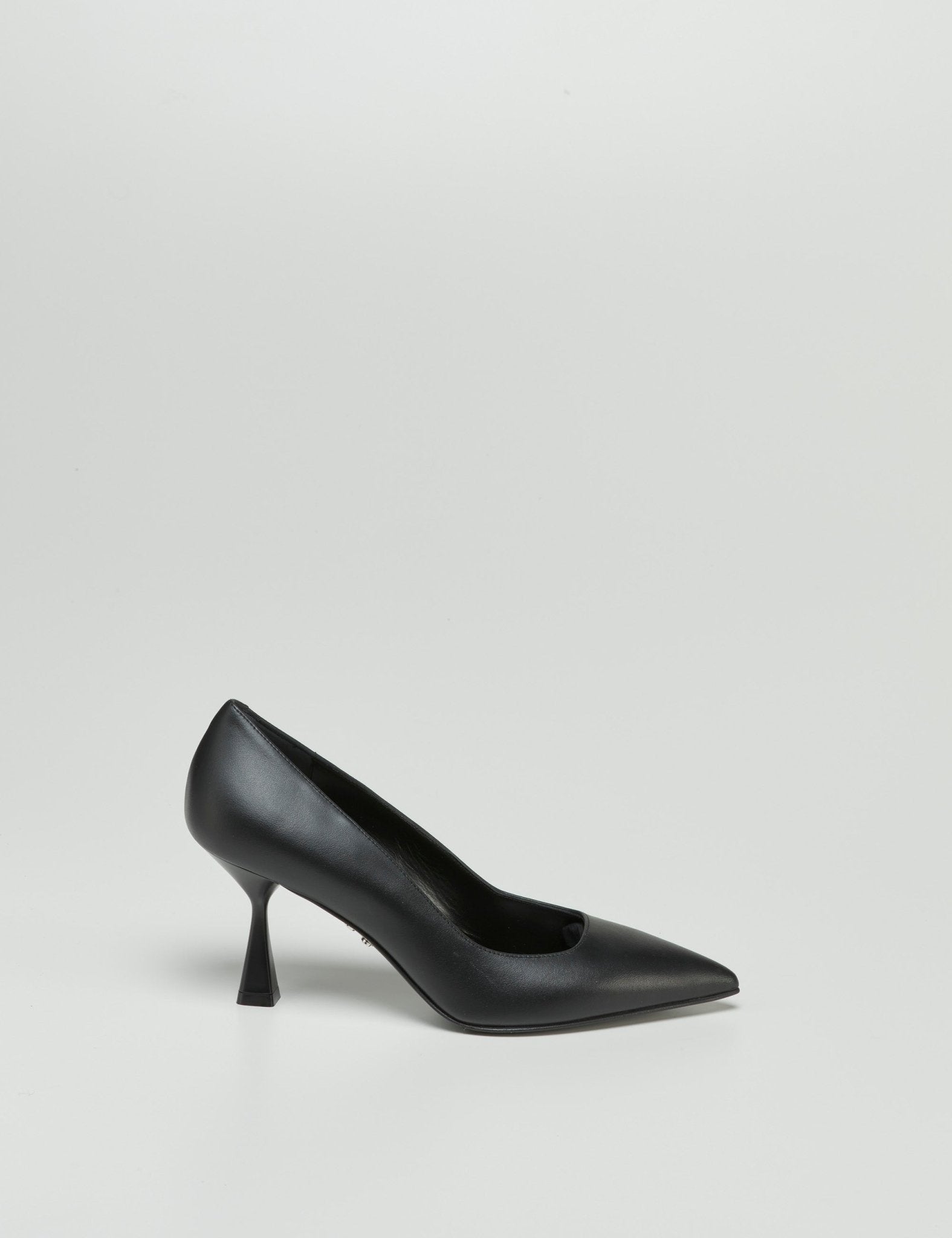 decollete tacco nero - sergio levantesi - decollete tacco