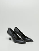 decollete tacco nero - sergio levantesi - decollete tacco