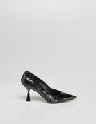 decollete tacco stampa cocco nero - Frida SRL