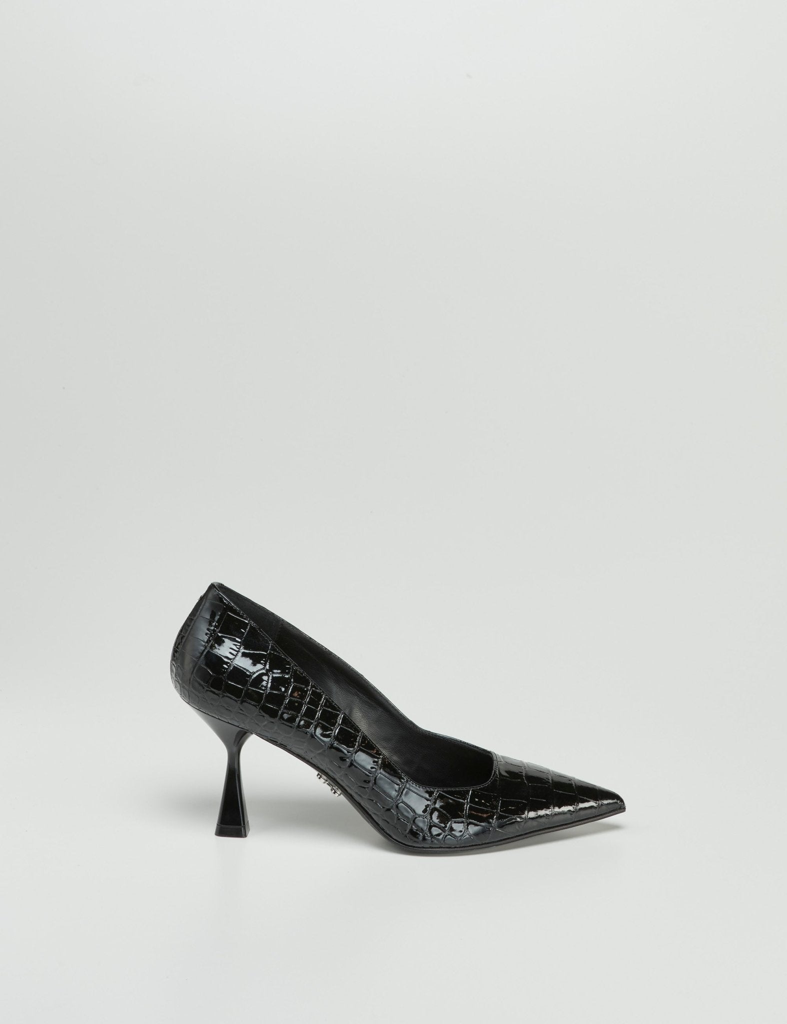 decollete tacco stampa cocco nero - Frida SRL