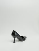 decollete tacco stampa cocco nero - Frida SRL