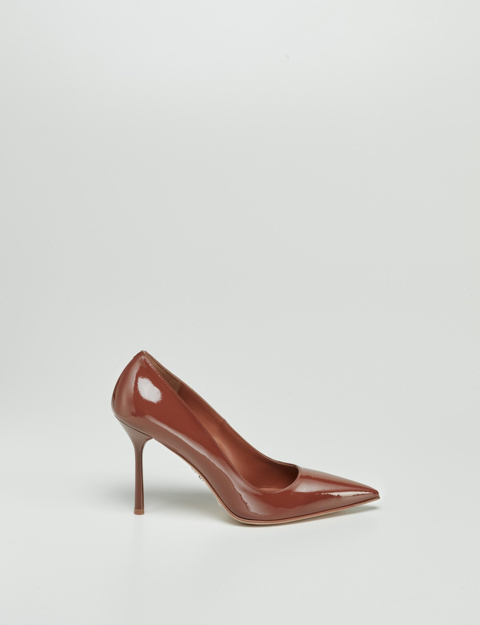 decollete tacco vernice avana - Frida SRL