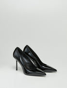 decollete tacco vernice nero - sergio levantesi - decollete tacco