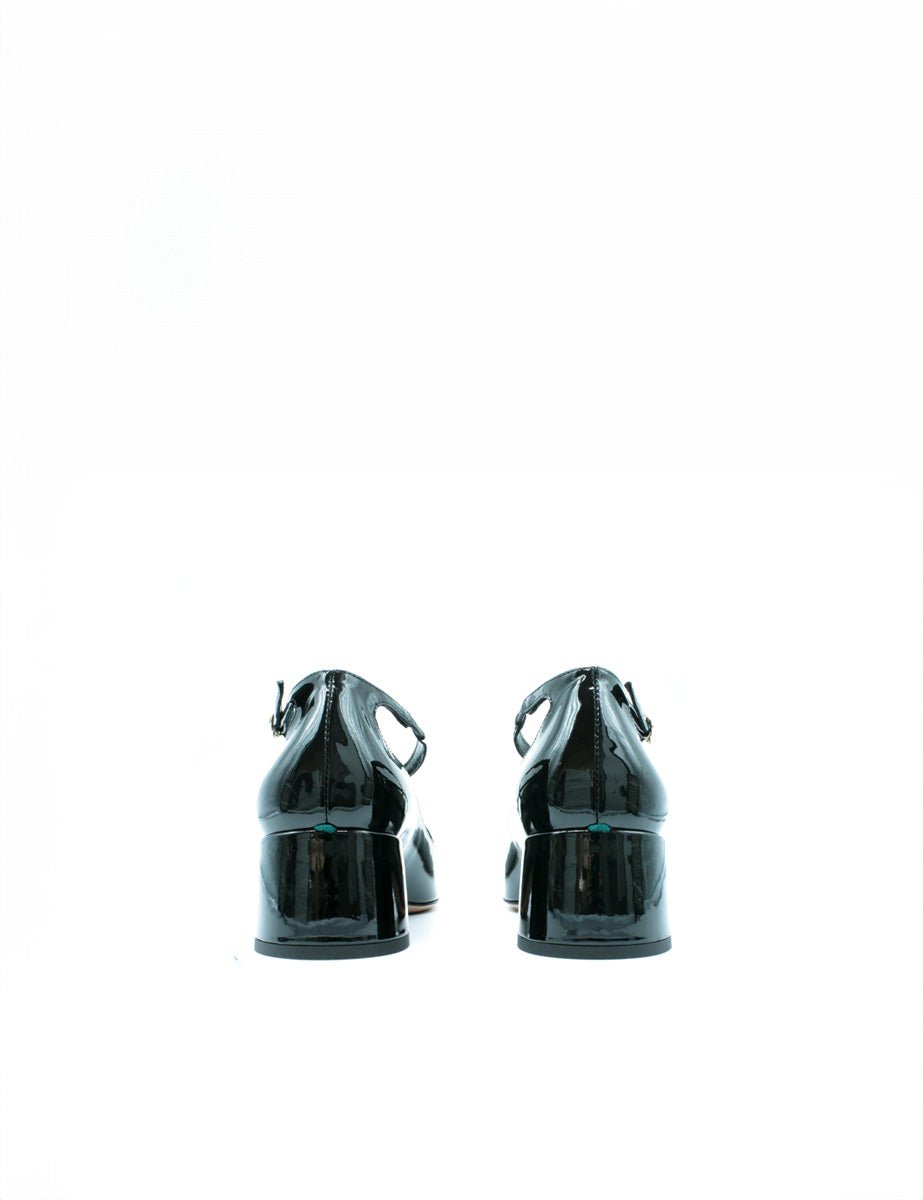 decollete vernice cuore nero - a.bocca - decollete tacco