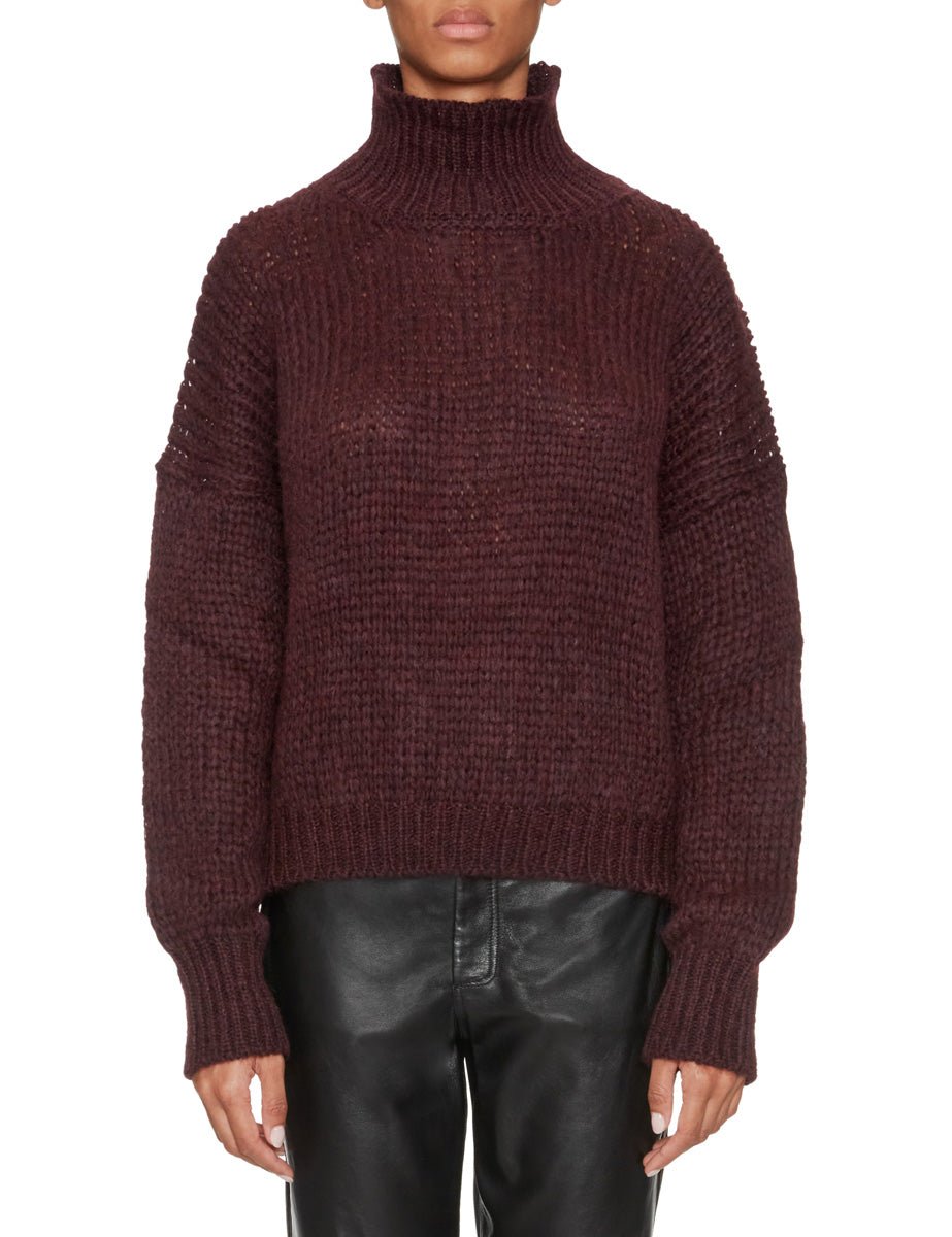 dolcevita baby alpaca bordeaux - roberto collina - pullover