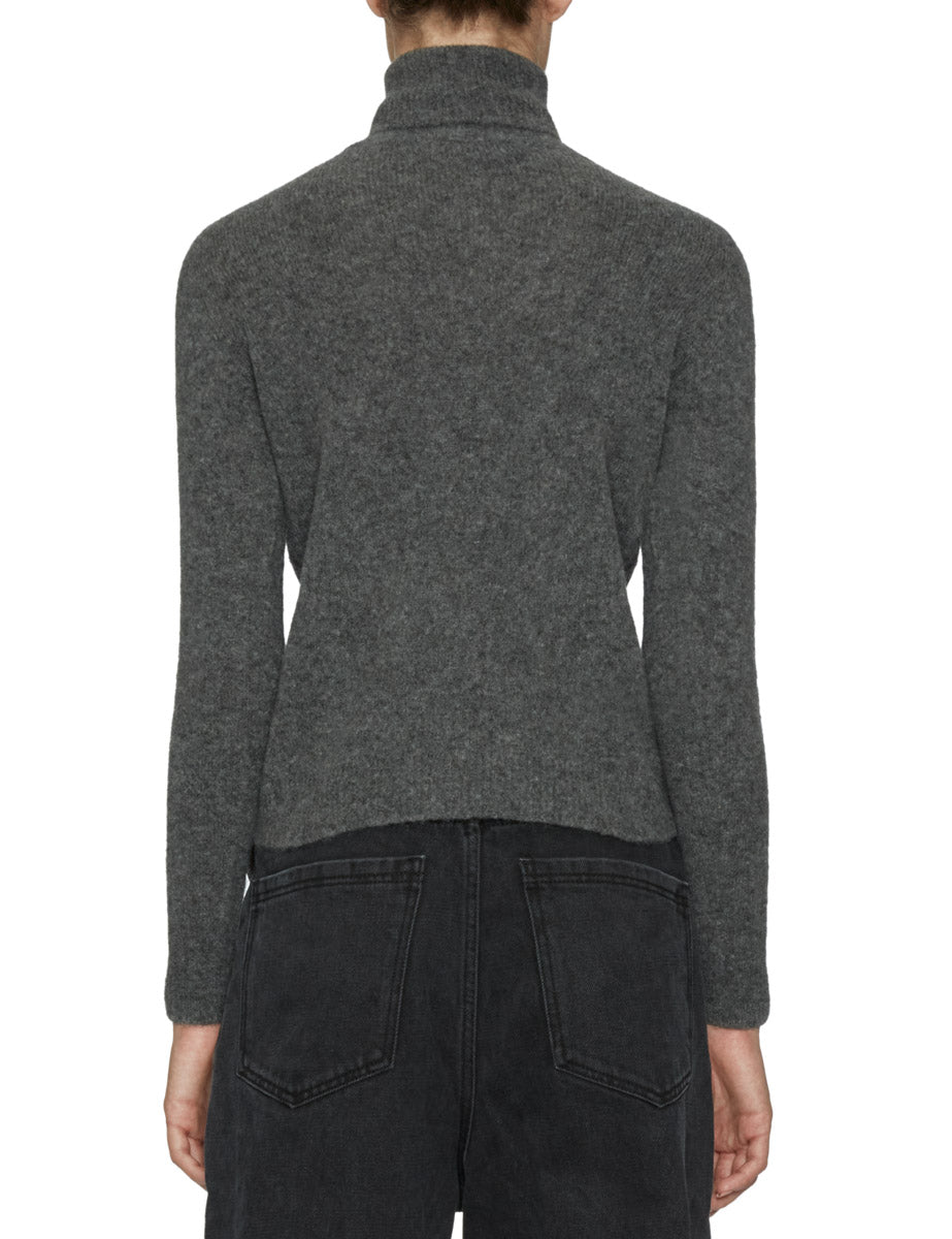 dolcevita cashmere seta antracite - roberto collina - pullover
