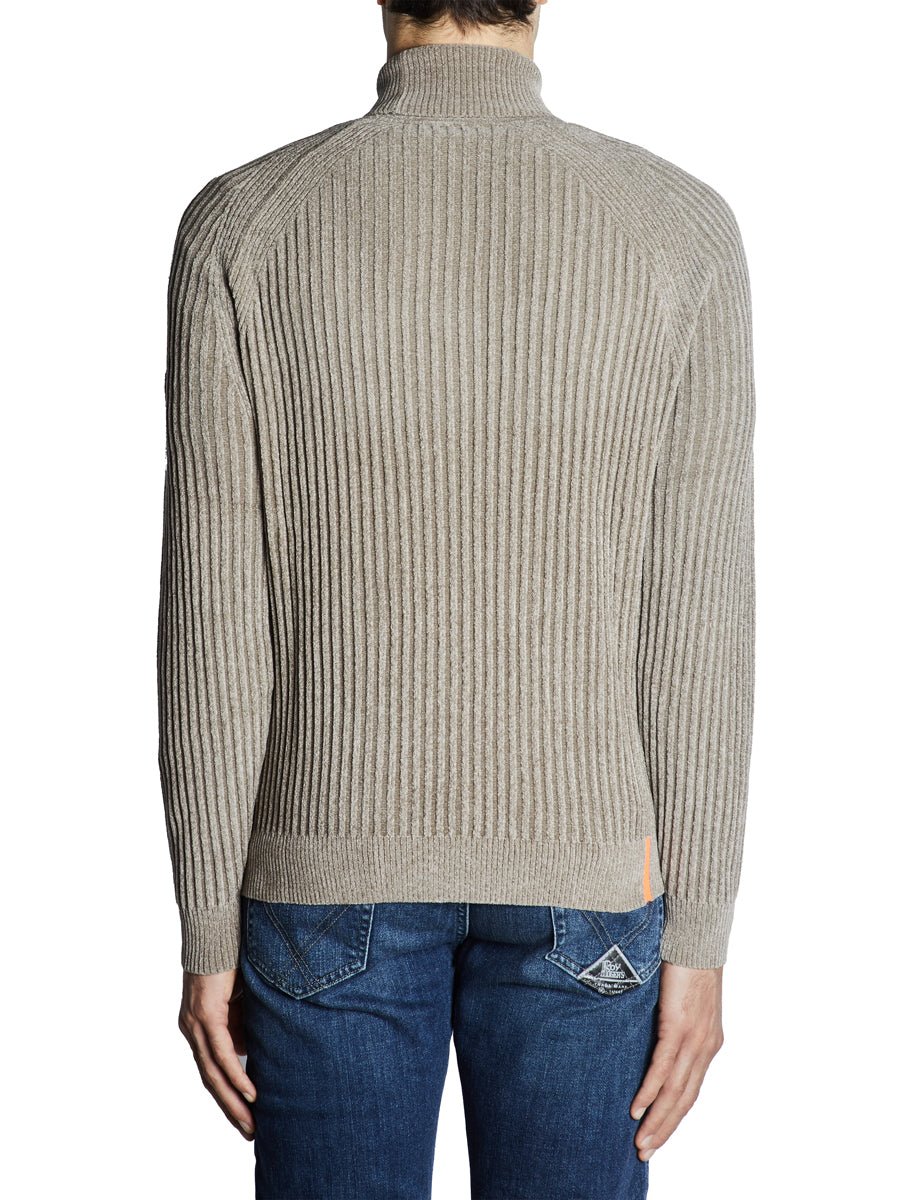 dolcevita costa ciniglia taupe - rrd - pullover