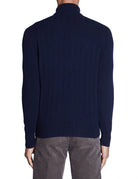 dolcevita costa piatta blu navy - jurta - pullover