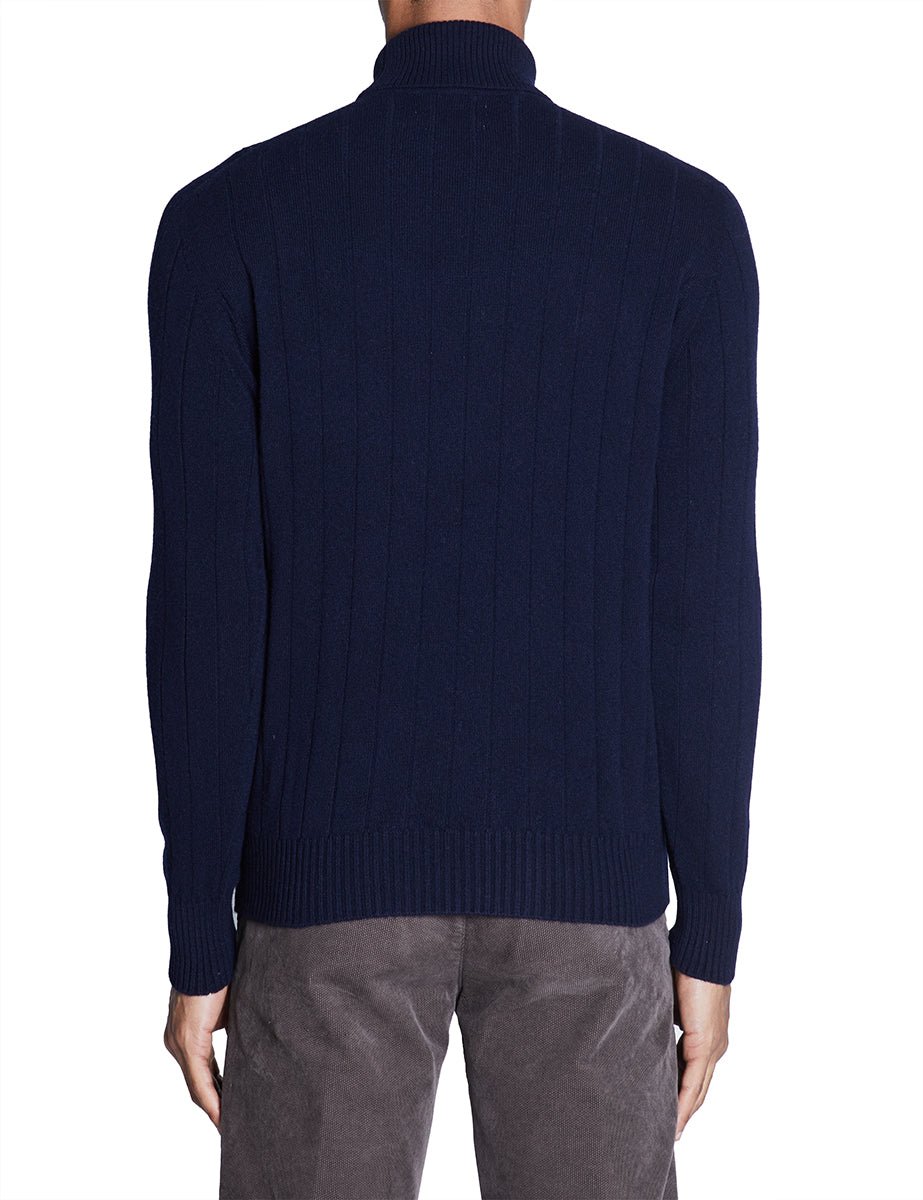 dolcevita costa piatta blu navy - jurta - pullover