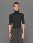 dolcevita costina nero - alpha - pullover