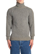 dolcevita lana vanise grigio noce - bob - pullover