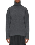 dolcevita over lana grigio melange - rohe - pullover