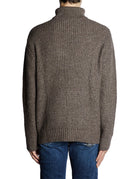dolcevita punto pannocchia coffee - selected - pullover