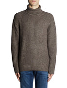 dolcevita punto pannocchia coffee - selected - pullover
