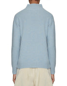 dolcevita regular fit azzurro - slowear - pullover